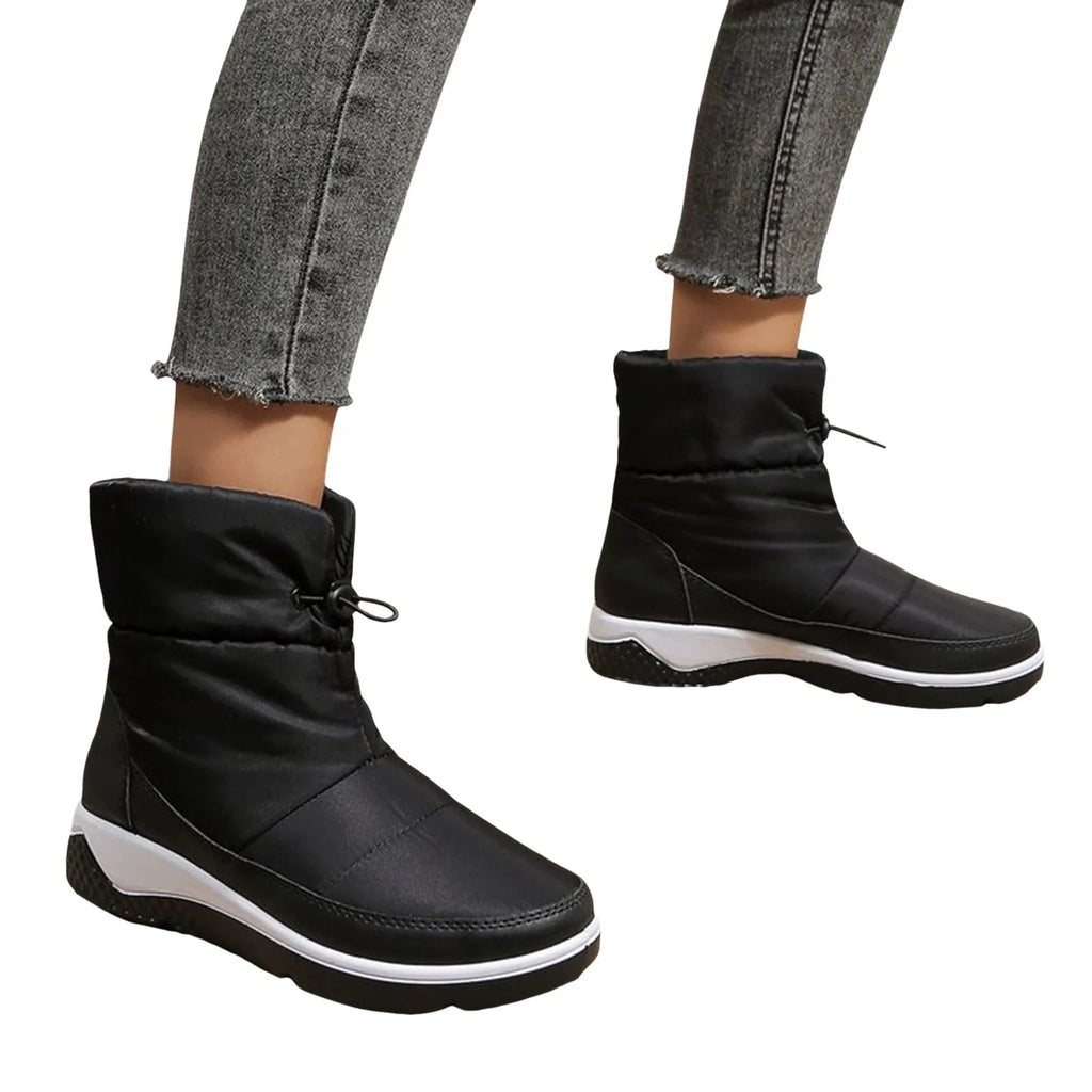 Snow Boots with Side Zippers Cotton Shoes V72341