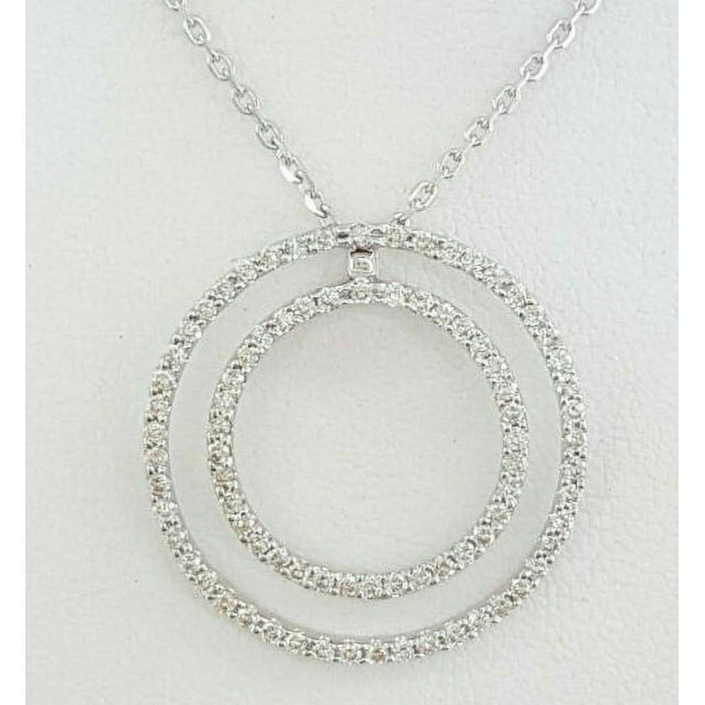 14K White Gold Lab Grown Diamond Pendant N5386