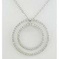 14K White Gold Lab Grown Diamond Pendant N5386