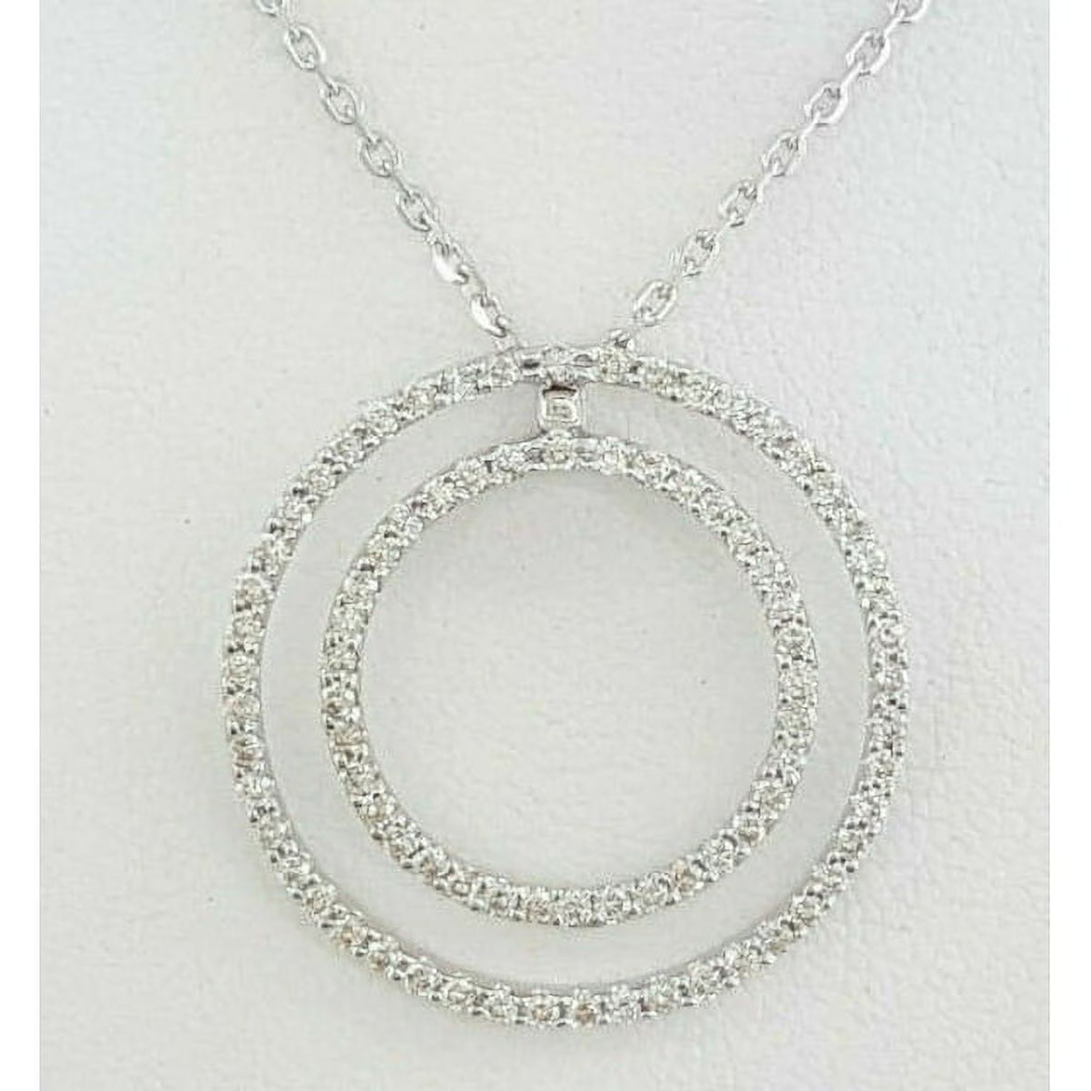 14K White Gold Lab Grown Diamond Pendant N5386