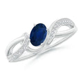Sapphire Ring 1.1 ct 925 Ring Size 7.5 K843137