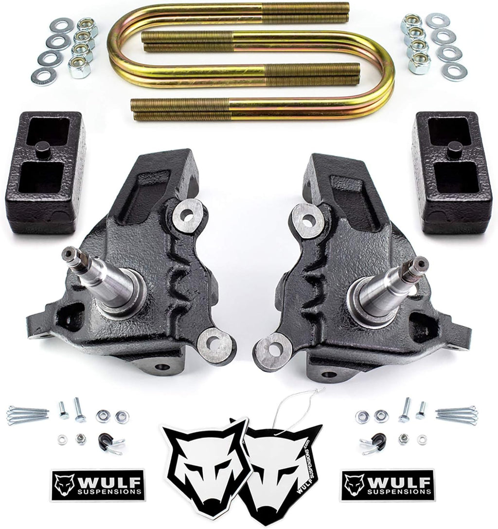 3.5" Front 2" Rear Leveling Lift Kit with Spindles V1439