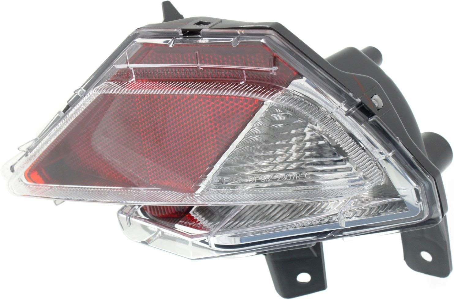 Tail Light Set of 2 Clear Red Lens Halogen H926513