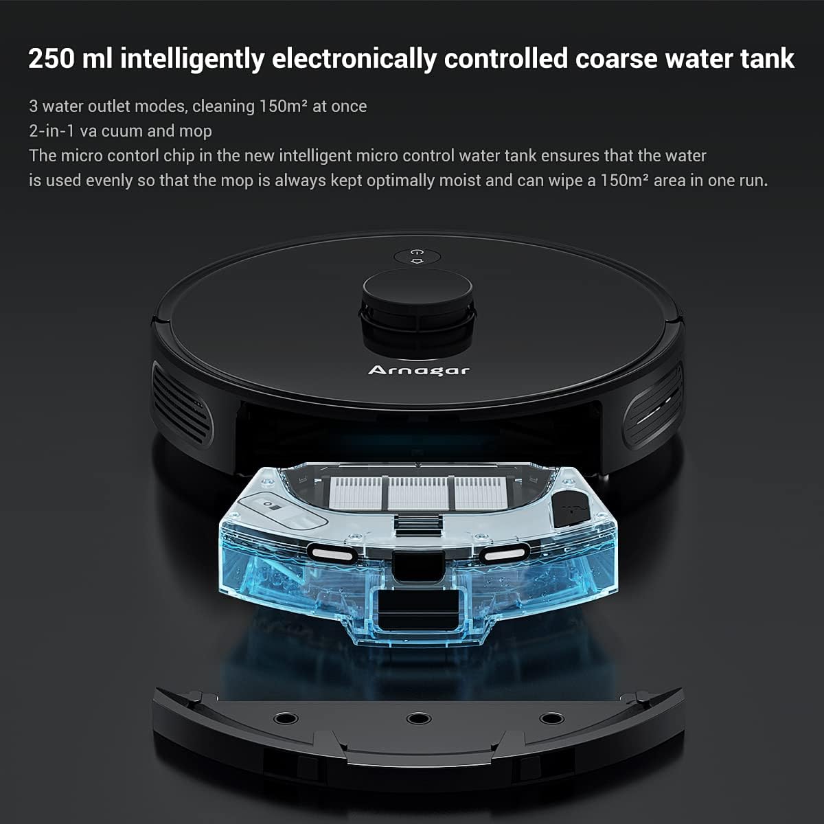Robot Vacuum and Mop Combo, 3500Pa Suction, 220 Mins Runtime B5360