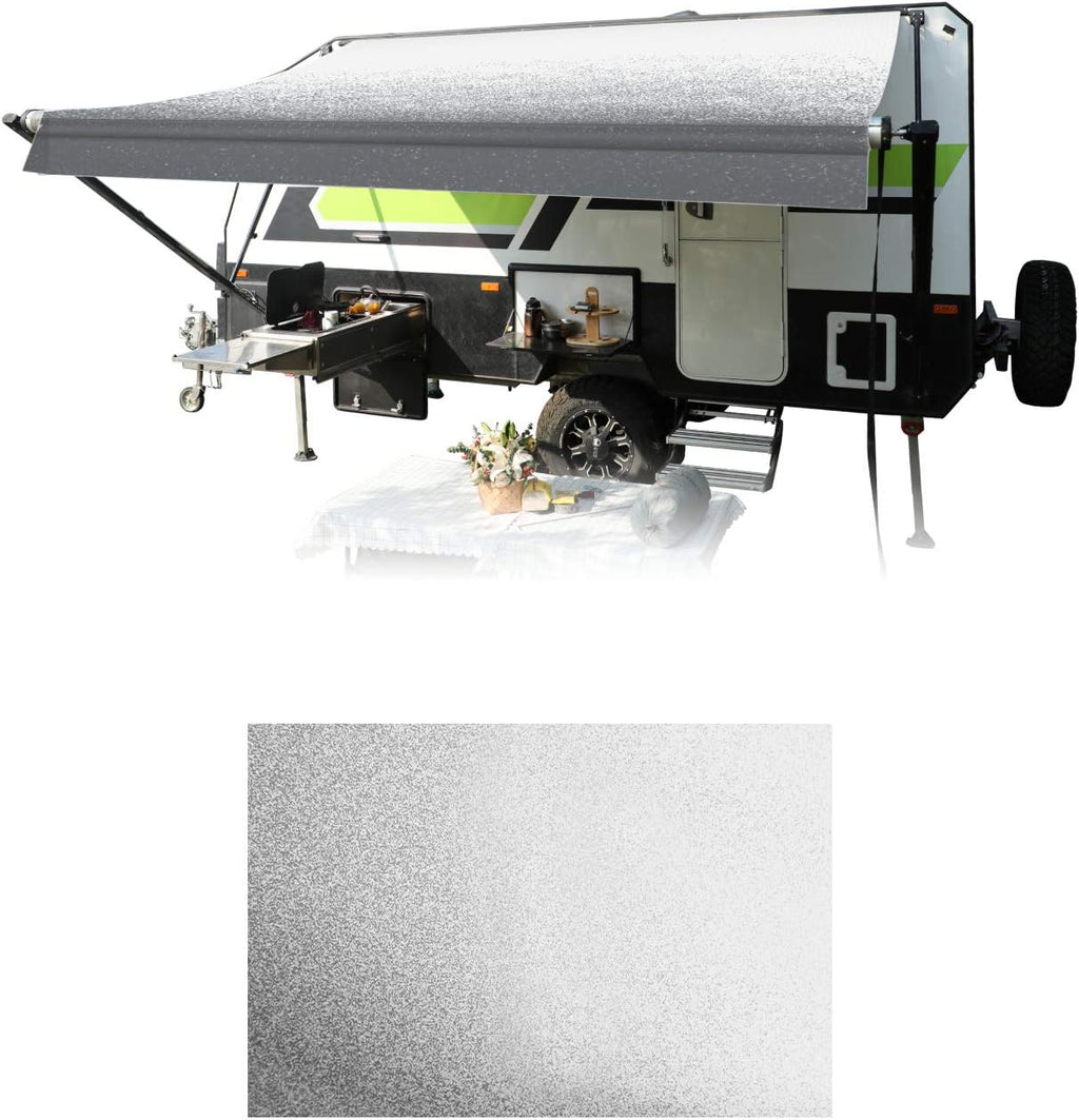RV Awning Fabric Replacement Gray Fade M177621