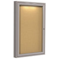 Enclosed Bulletin Board 3& H x 2& W L18671