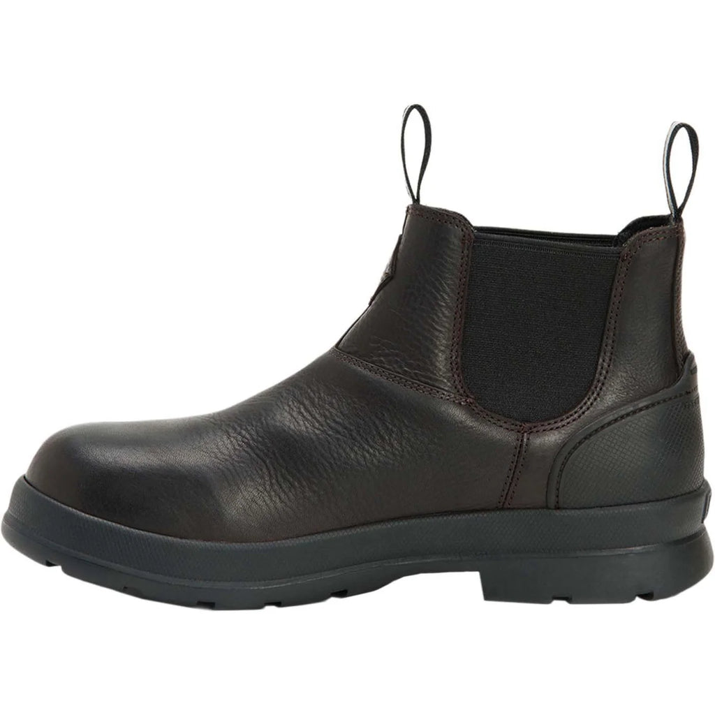Black Coffee Leather Chelsea Boots C320981
