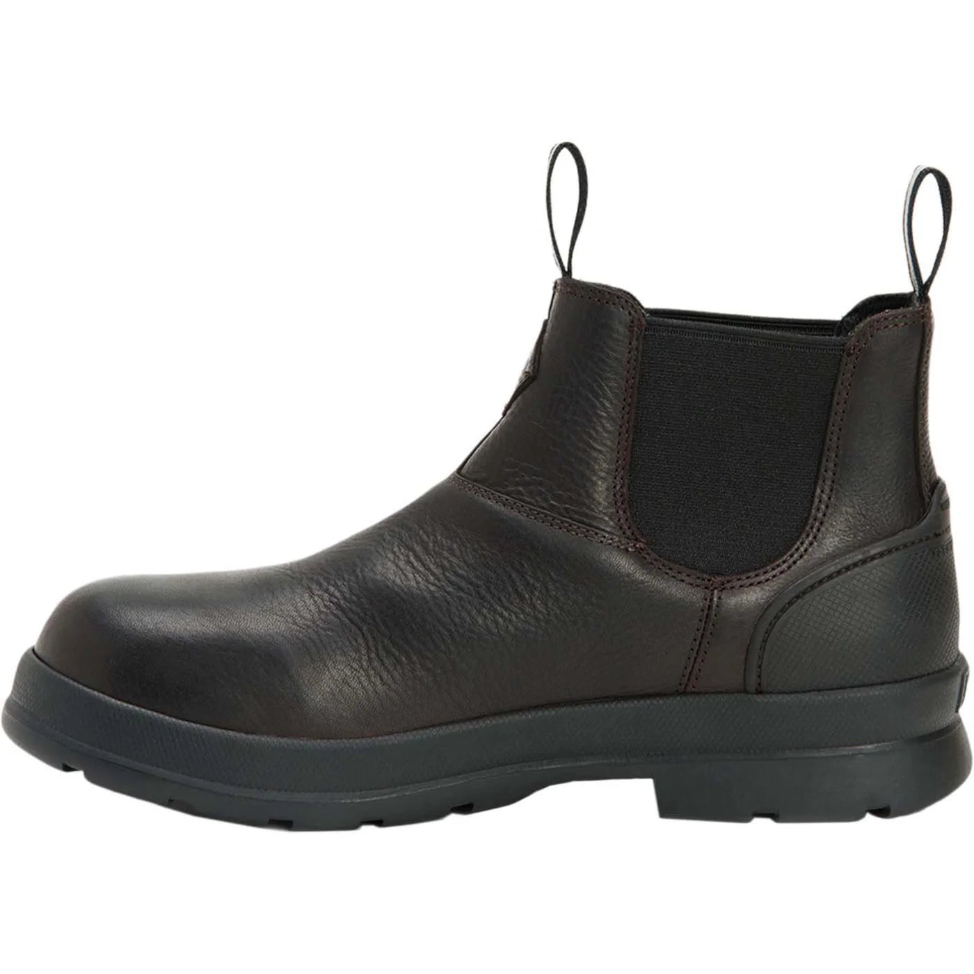 Black Coffee Leather Chelsea Boots C320981