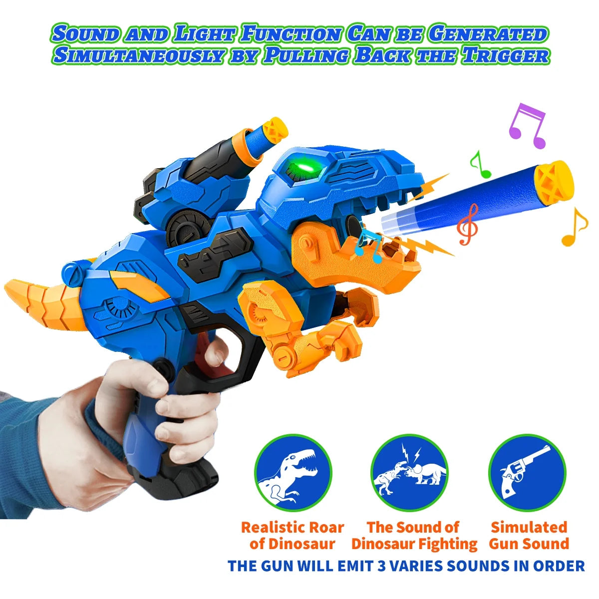 2 Pack Dinosaur Blasters Guns Toys X74276