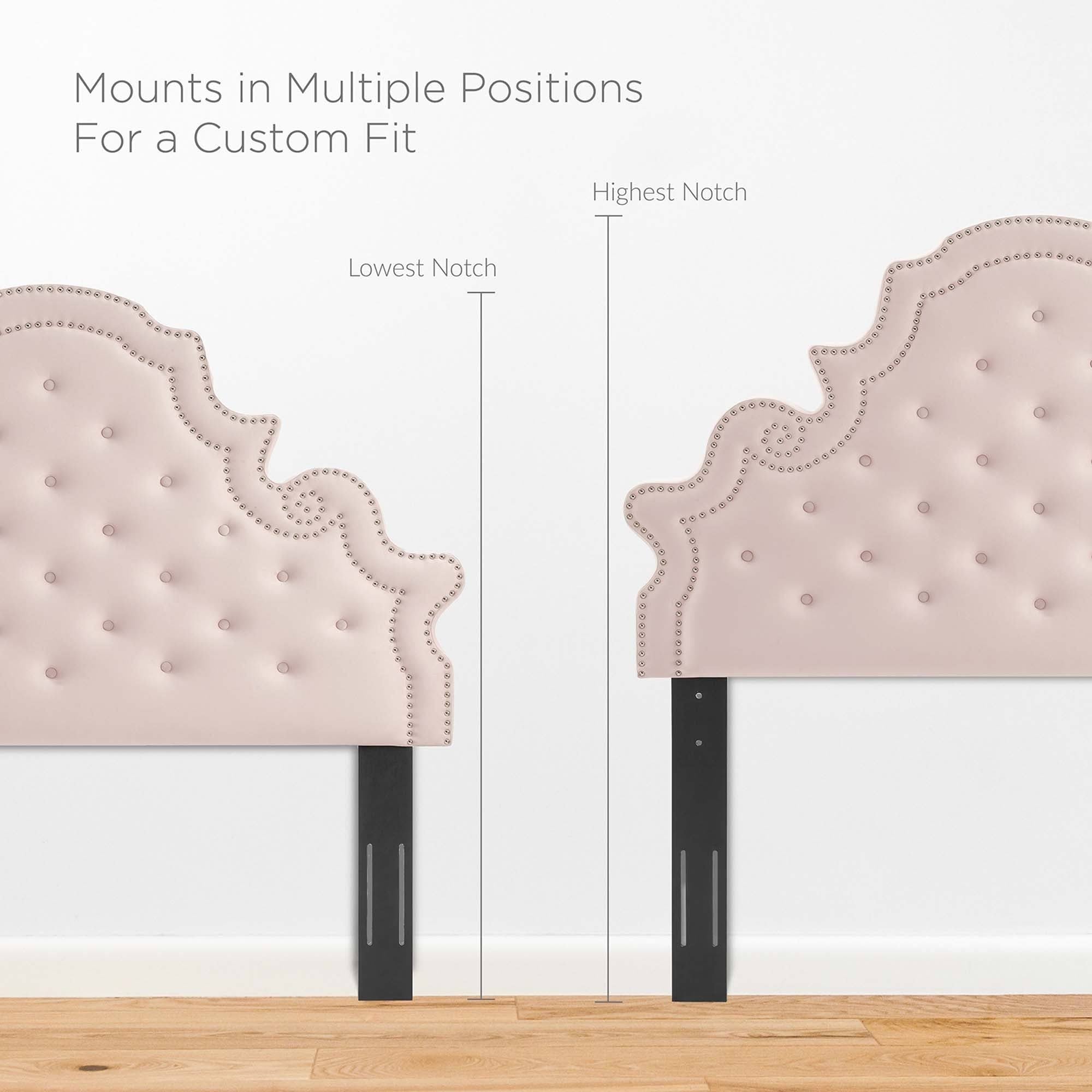Twin Headboard Charcoal Velvet Q15910