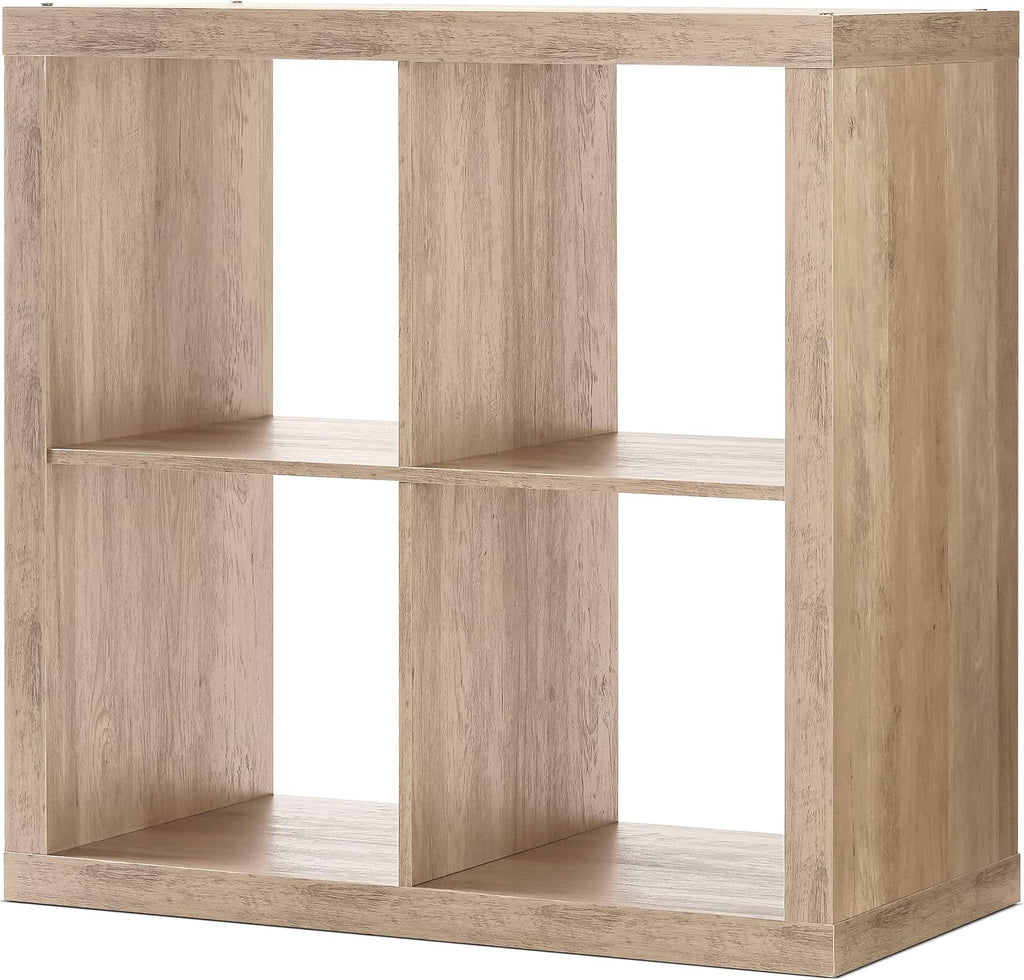 White 4-Cube Storage Cabinet Bookshelf S845528