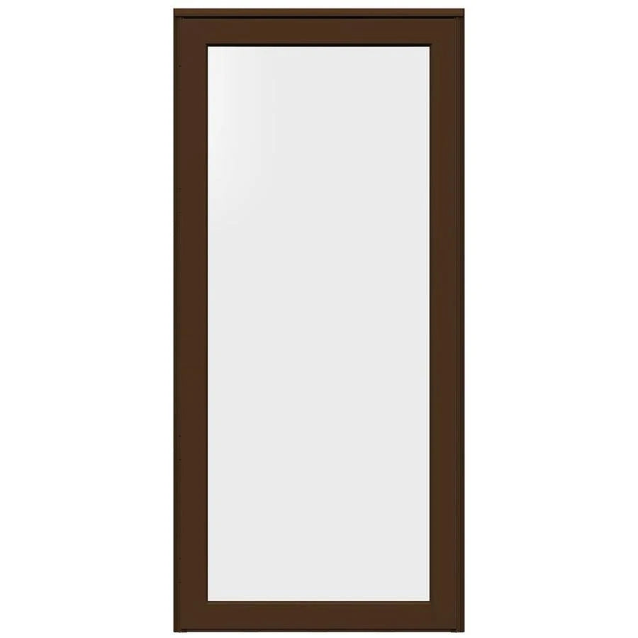 Brown Aluminum Full-view Storm Door H4131
