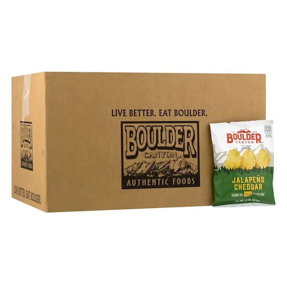 Jalapeno Cheddar Kettle Chips, 1.5 Ounce, 55 per Case O618