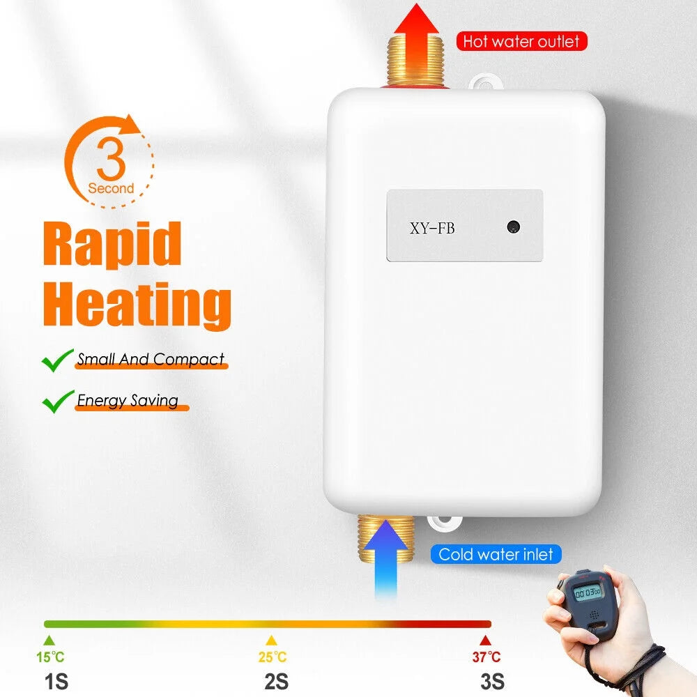 Instant Hot Water Heater Electric Tankless 3000W X473945