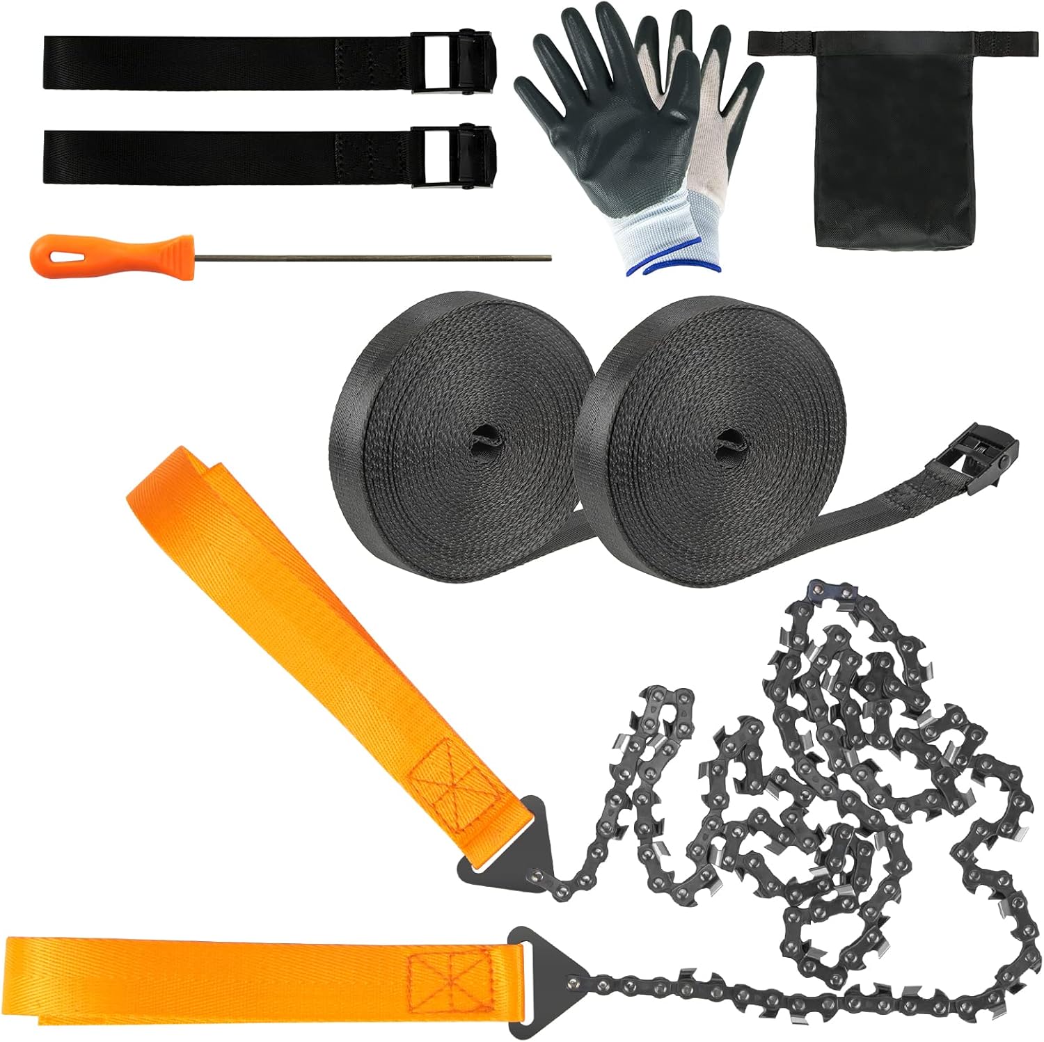48 Pocket Chainsaw with 66 ft Ropes, Pack of 2 H46293