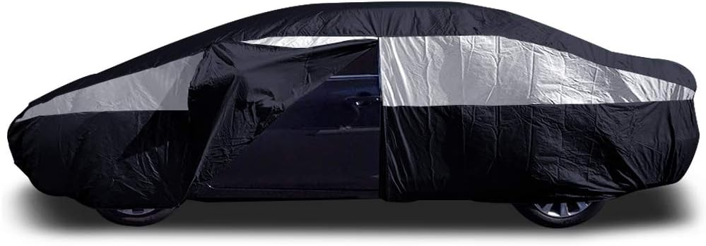 Jet Black Poly 210T Car Cover Pack of 2 W790