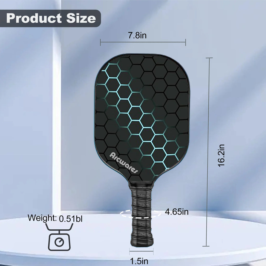 Pickleball Paddles Set of 2 with 4 Pickle Balls and Bag G826