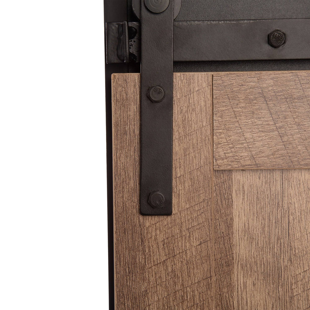 Black/Walnut Storage Cabinet Sideboard Y79064