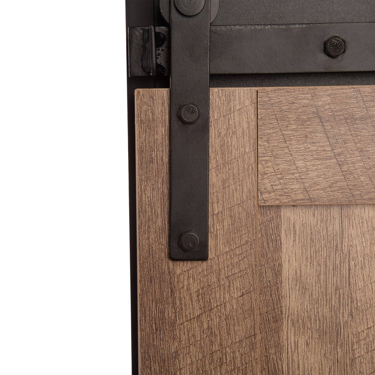 Black/Walnut Storage Cabinet Sideboard Y79064
