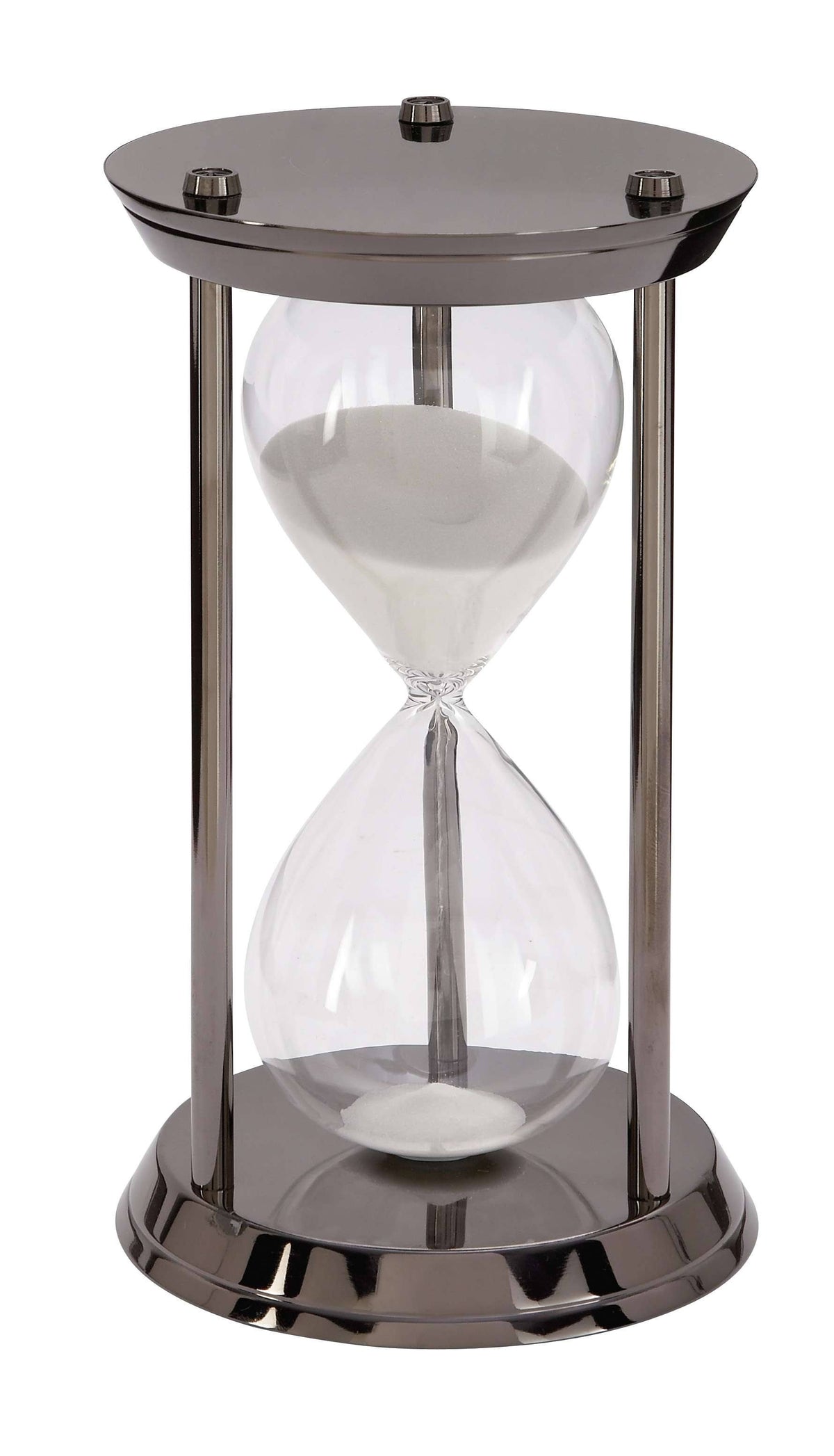 Metallic Black Sand Timer H7552