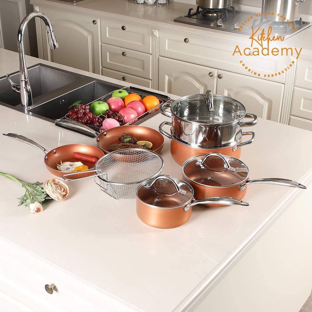 10 Piece Nonstick Induction Cookware Set I258