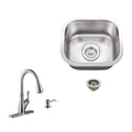 15-in L x 12.75-in W Brushed Satin Stainless Steel Undermount Bar Sink U952
