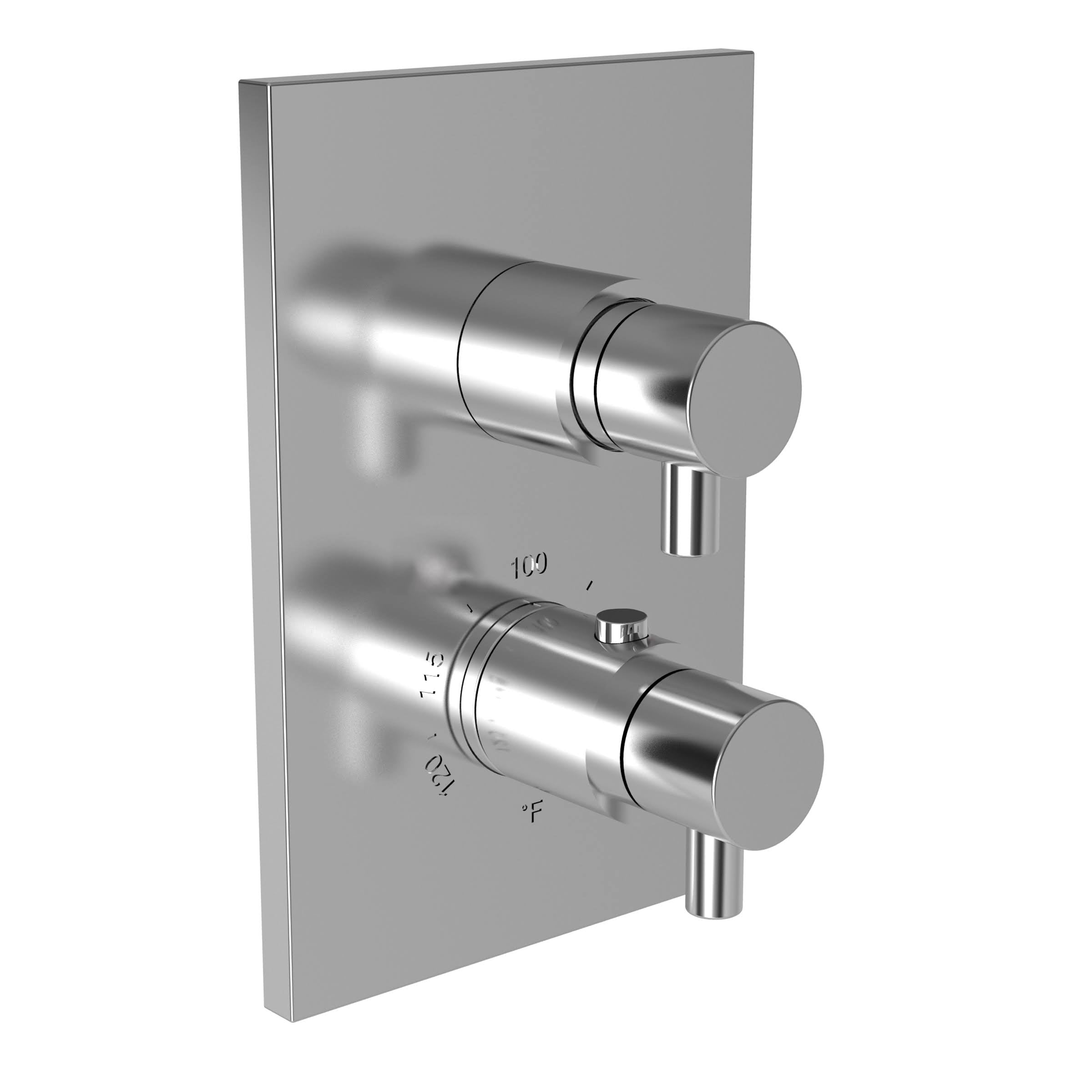 1/2x22 Square Thermostatic Trim Plate with Handle, Oil Rubbed Bronze P367