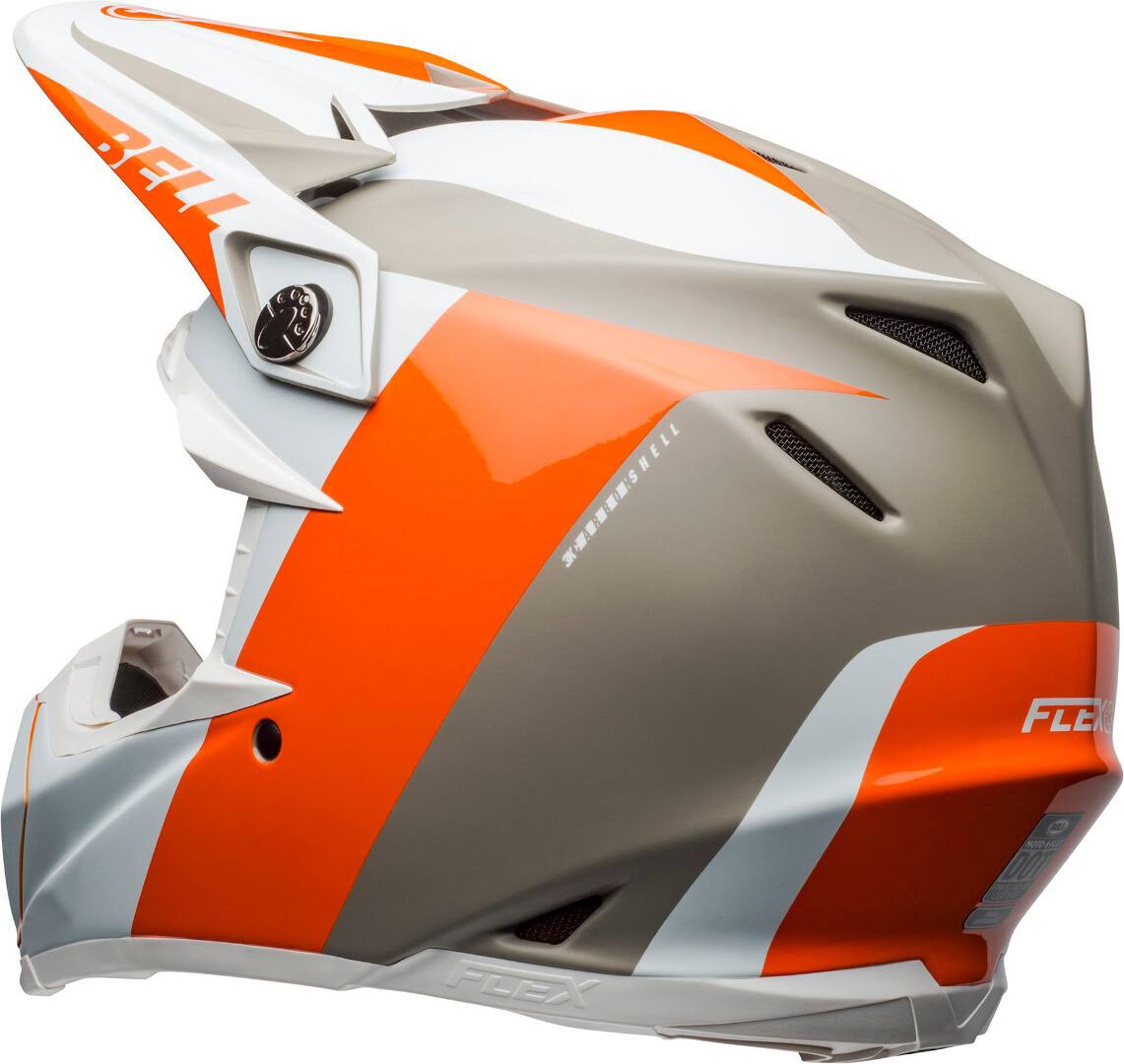 White Orange Sand Moto-9 Helmet A427321