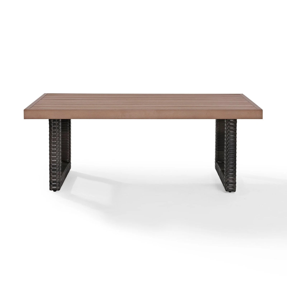 Brown Pedestal Patio Coffee Table V703