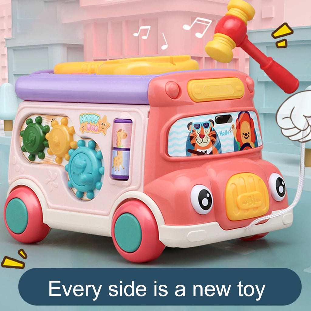 Toddler Music Bus Toys with Light Sound I883