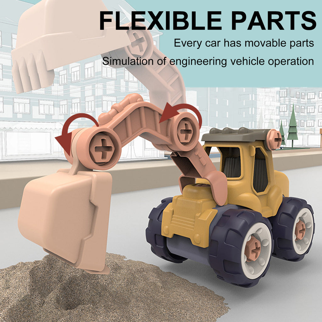 DIY Nut Building Construction Toy Excavator W5054