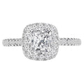 14K White Gold Radiant Diamond Engagement Ring C833357