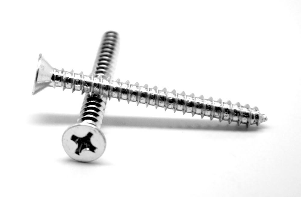 No.7-16 x 0.63 in. Phillips Flat Head Type A Sheet Metal Screw Low Carbon Steel Zinc Plated 5650 Piece A8777