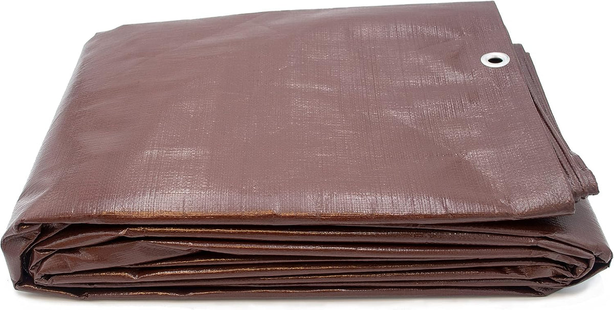Brown 8 Oz. Heavy Duty Tarps Pack of 2 F978453