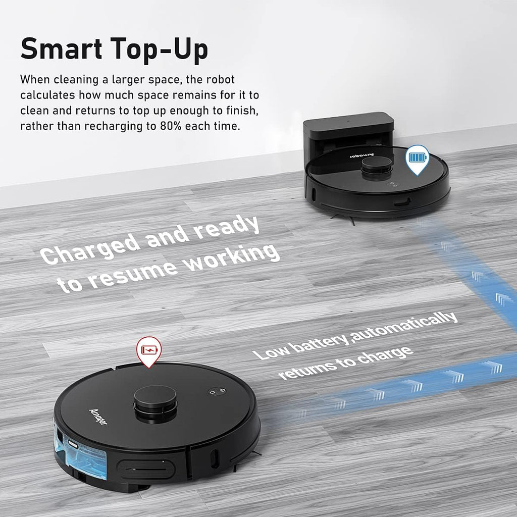 Robot Vacuum and Mop Combo, 3500Pa Suction, 220 Mins Runtime B5360