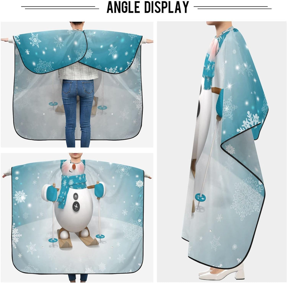 Hair Cutting Cape with Adjustable Neck Size E6036