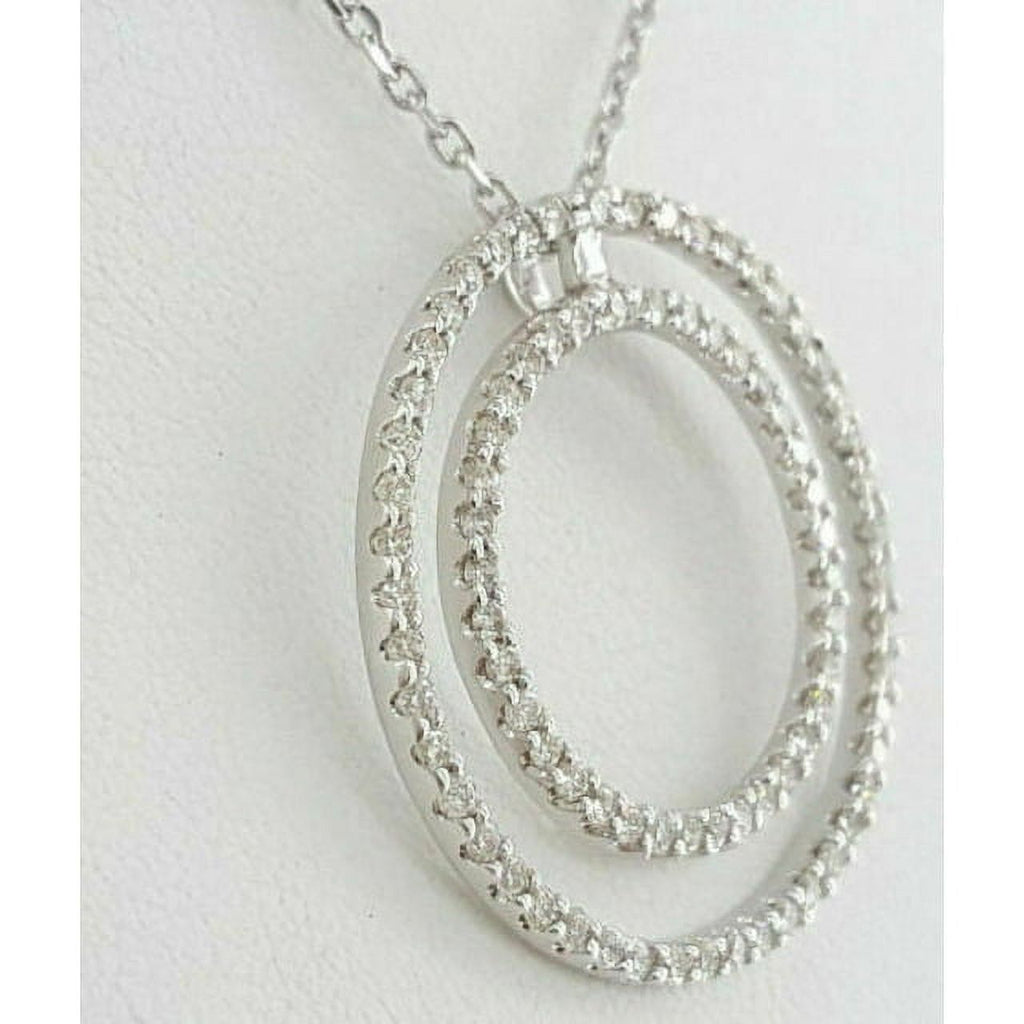14K White Gold Lab Grown Diamond Pendant N5386