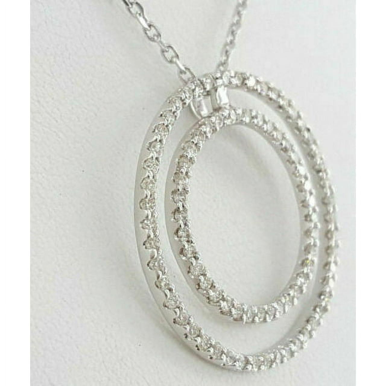 14K White Gold Lab Grown Diamond Pendant N5386