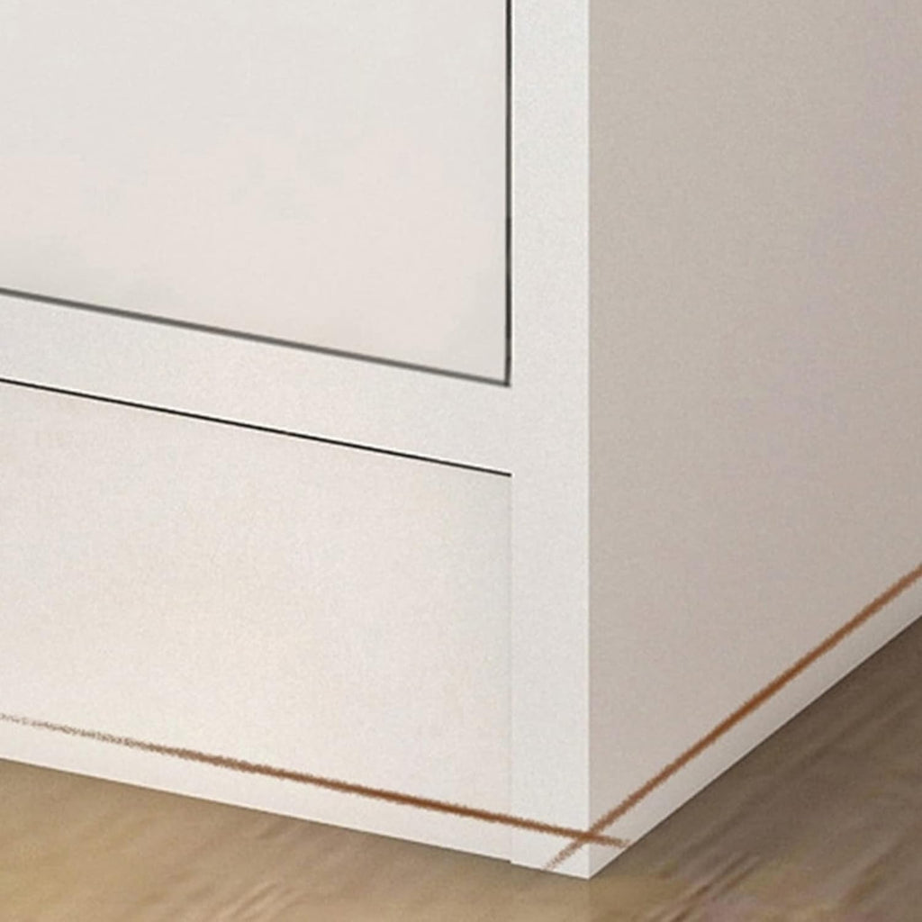 White 3 Drawer Wooden Nightstand X664658