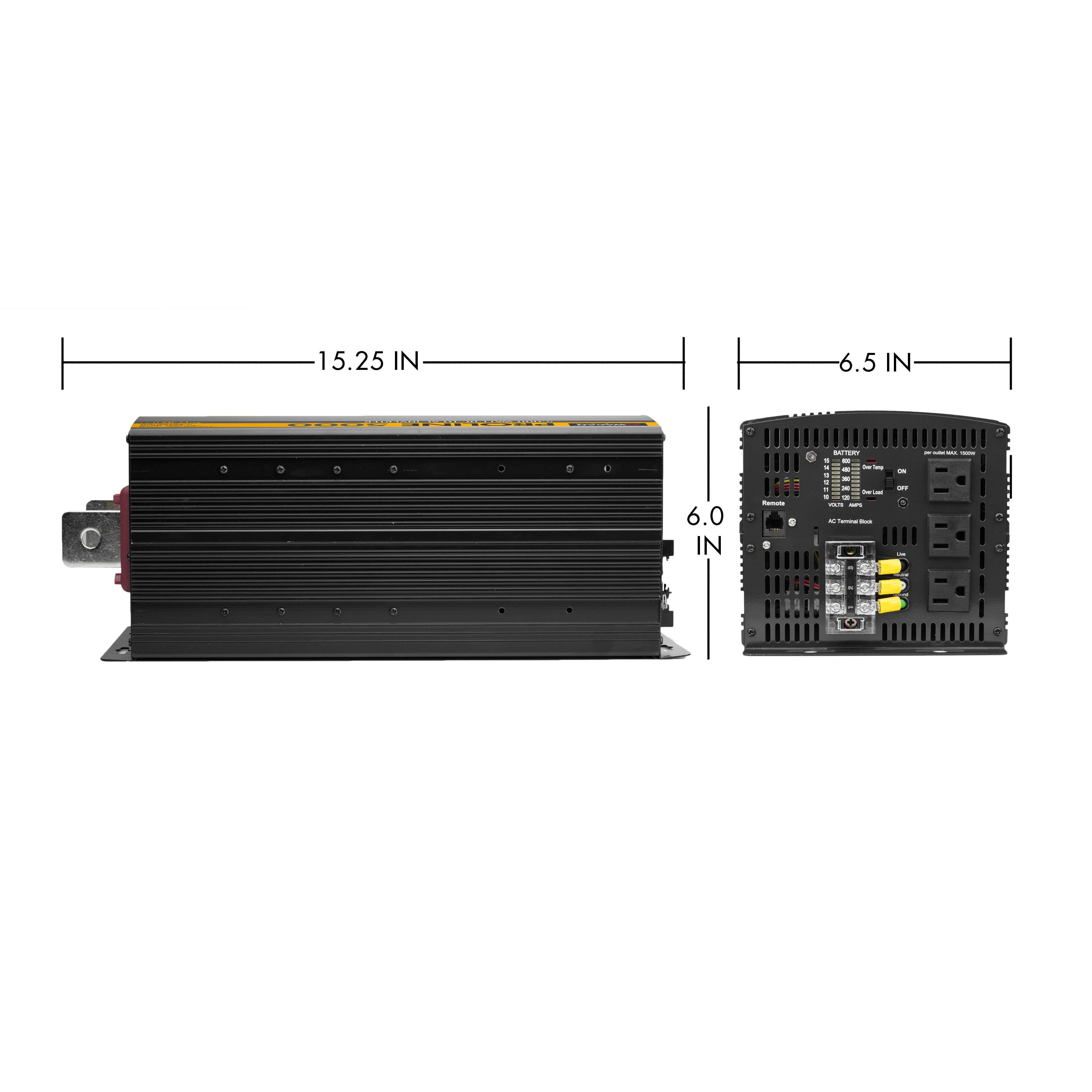 5000W Power Inverter Black P7321