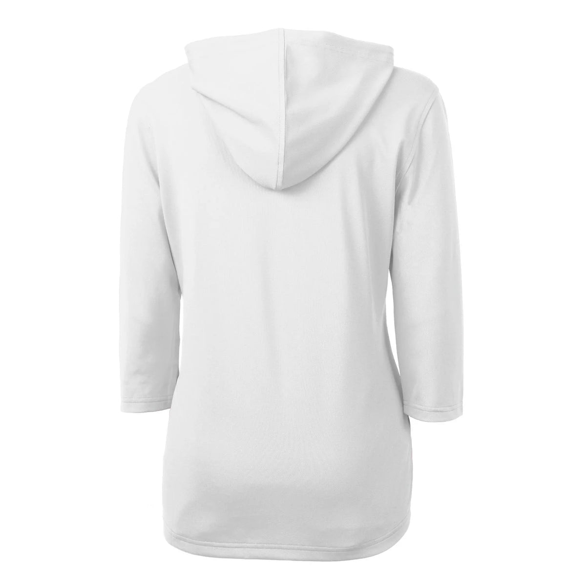 White Half-Zip Pullover Hoodie X107353