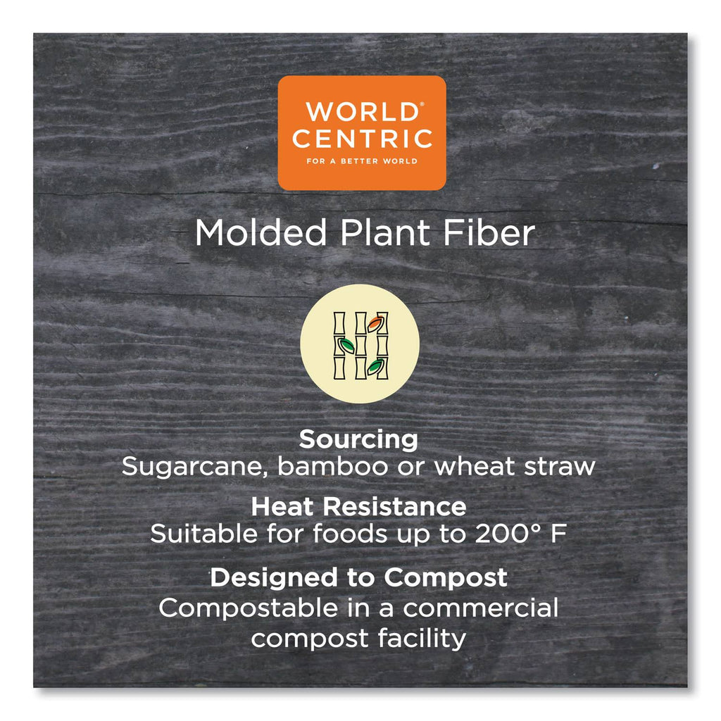Fiber Hinged Containers, 3 Compartments, 9 x 9 x 3, Natural, 300/Carton U922720