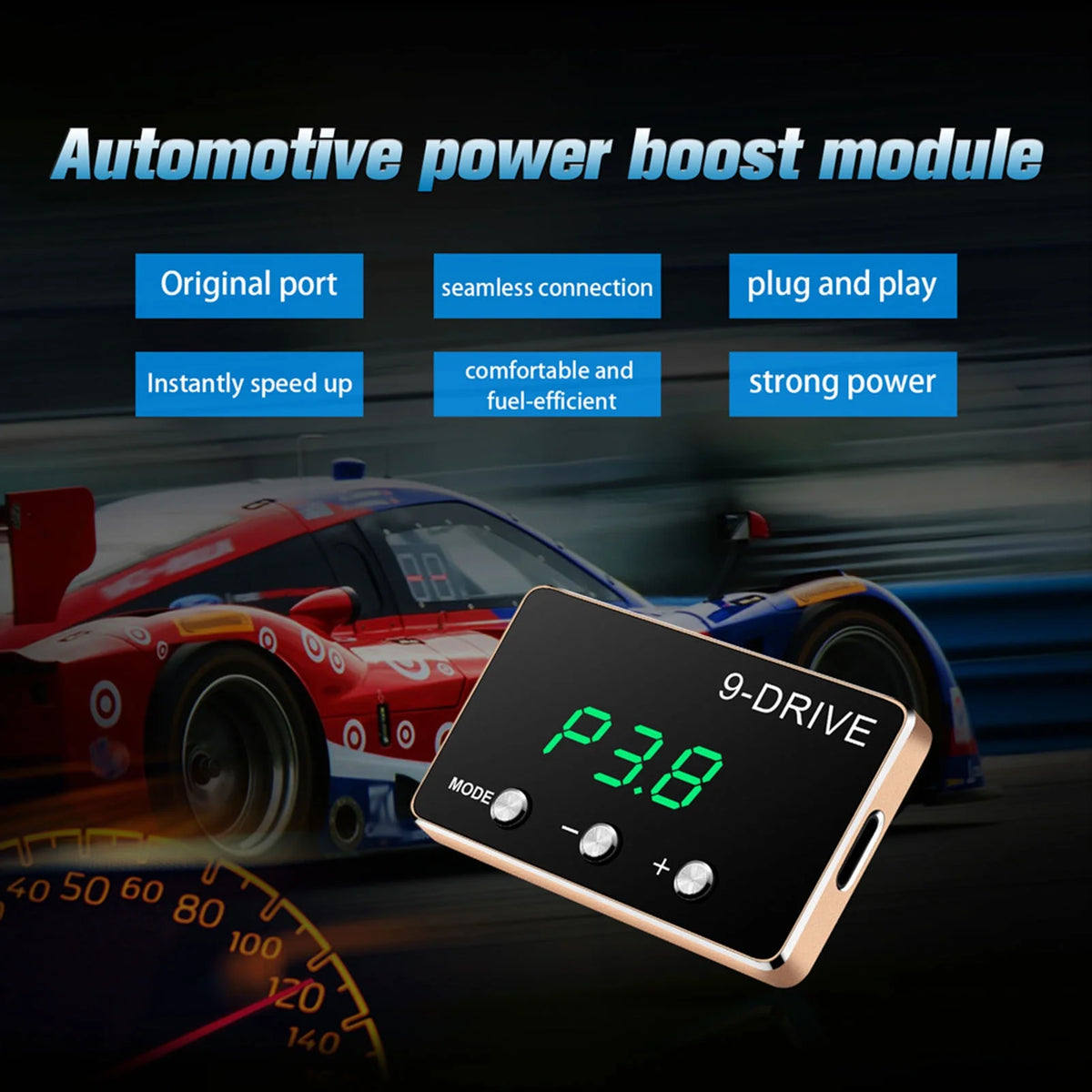 9 Drive Electronic Throttle Controller Pedal Racing Accelerator Booster Replacement F171