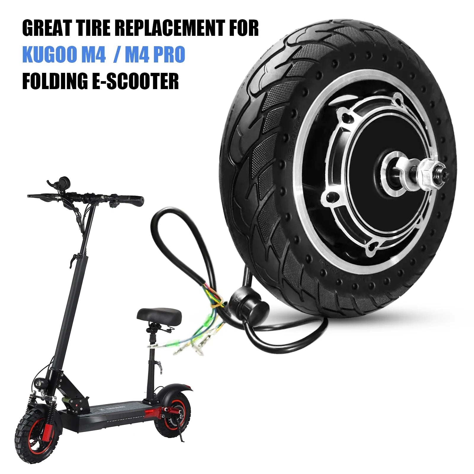 10'' Electric Scooter Front Tire with Hub Motor 48V 500W Brushless S861767
