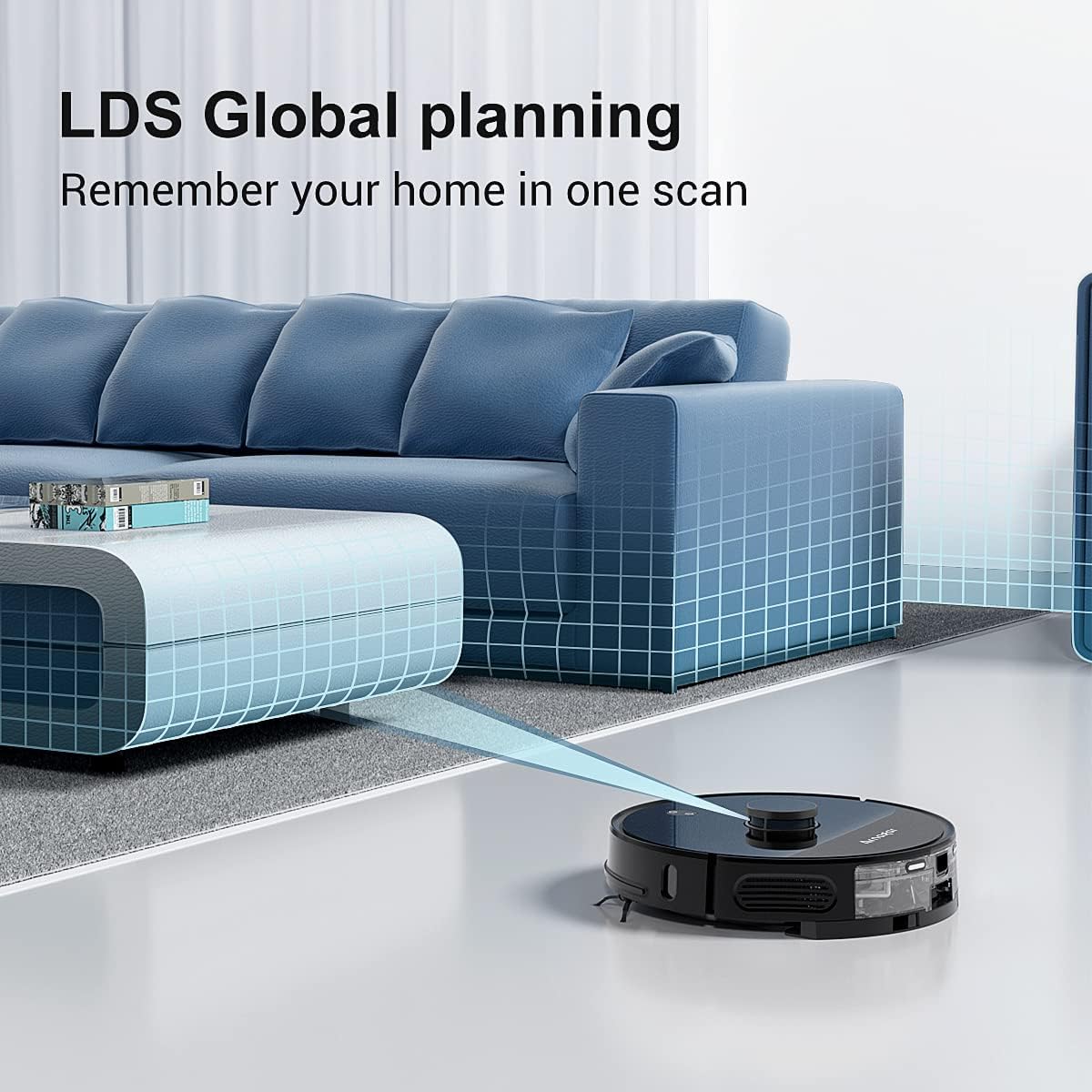 Robot Vacuum and Mop Combo, 3500Pa Suction, 220 Mins Runtime B5360
