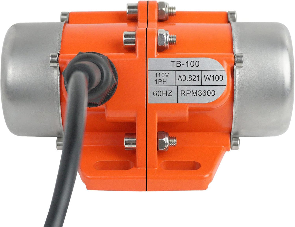 90W Single Phase Electric Vibrating Motor Aluminum Alloy Case AC 110V 3600rpm D23925