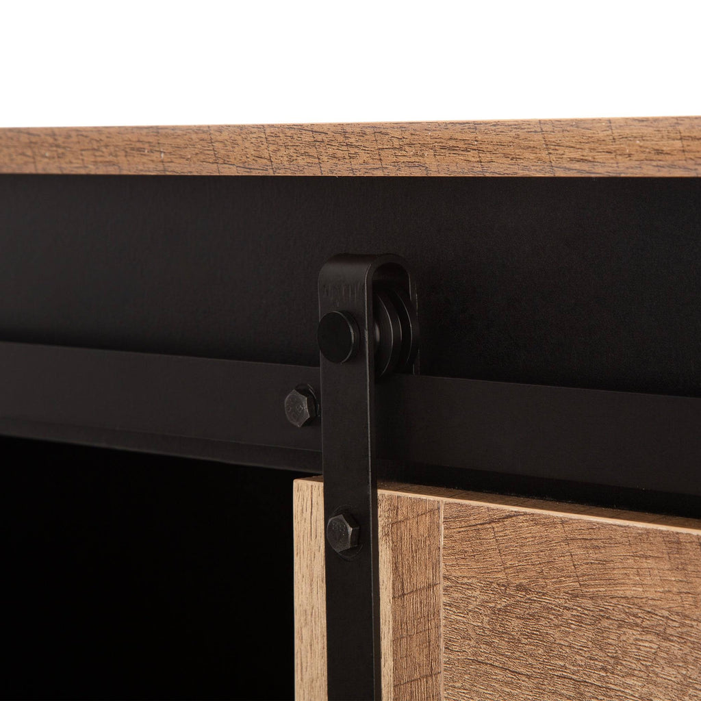 Black/Walnut Storage Cabinet Sideboard Y79064