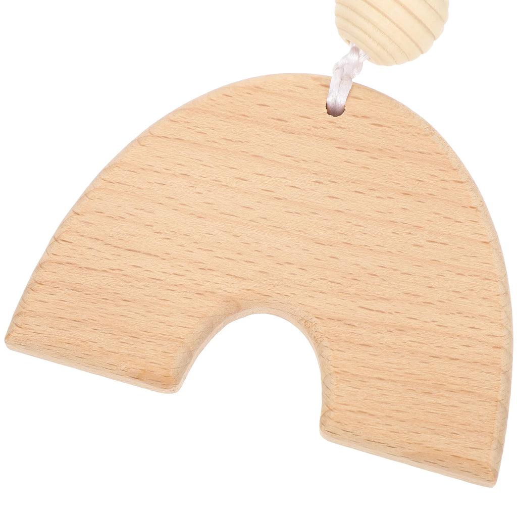 Wood Baby Gym Fitness Rack with Wooden Rattle Spinners Y289755