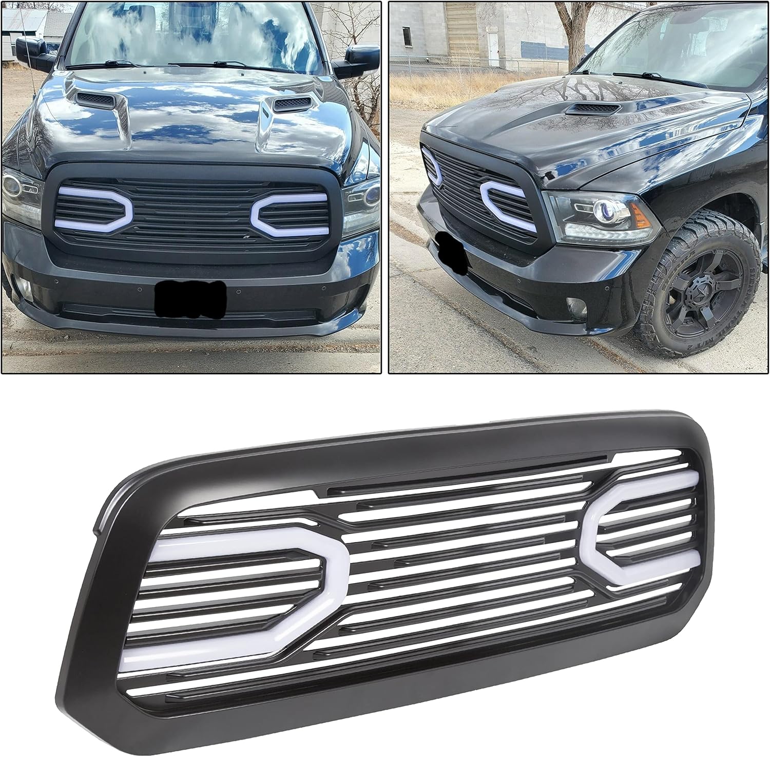 Chrome Front Grille Grill Replacement Shell for RAM 1500 C998