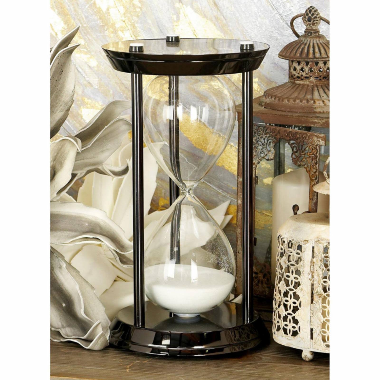 Metallic Black Sand Timer H7552